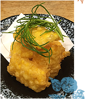 トウモロコシの天ぷら：680円(税別)